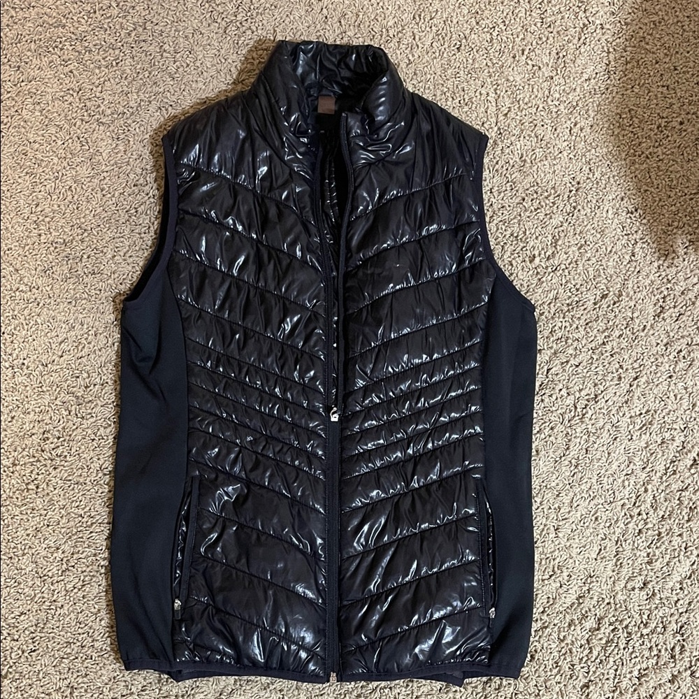 Xersion Women's Shiny Black Quilted Vest